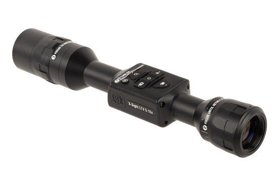 ATN X-Sight LTV 5-15x night vision rifle scope with day/night operation and 30mm ring mount.